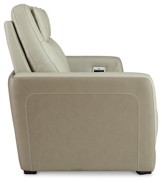 Battleville Power Reclining Sofa U3070547 Almond Contemporary Motion Upholstery By AFI - sofafair.com