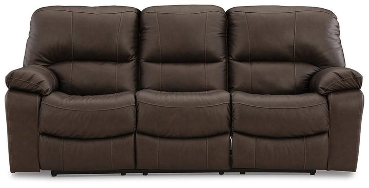 Leesworth Power Reclining Sofa U4380887 Dark Brown Contemporary Motion Upholstery By AFI - sofafair.com