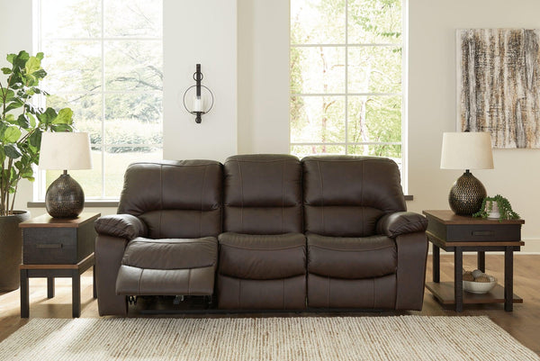 Leesworth Power Reclining Sofa U4380887 Dark Brown Contemporary Motion Upholstery By AFI - sofafair.com