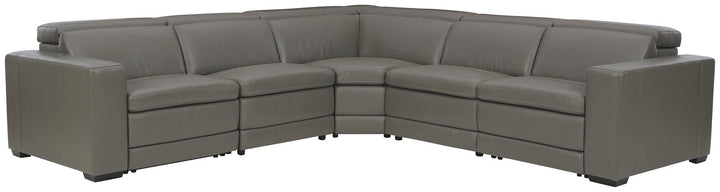 Texline 6Piece Power Reclining Sectional U59603S3 Gray Contemporary Motion Sectionals By AFI - sofafair.com