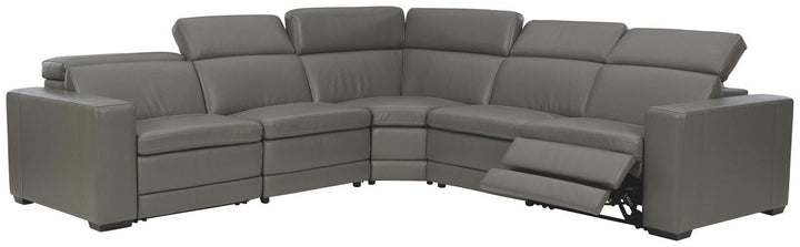 Texline 6Piece Power Reclining Sectional U59603S3 Gray Contemporary Motion Sectionals By AFI - sofafair.com