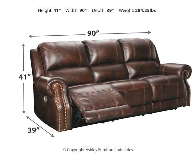 Buncrana Power Reclining Sofa U8460415 Chocolate Contemporary Motion Upholstery By AFI - sofafair.com