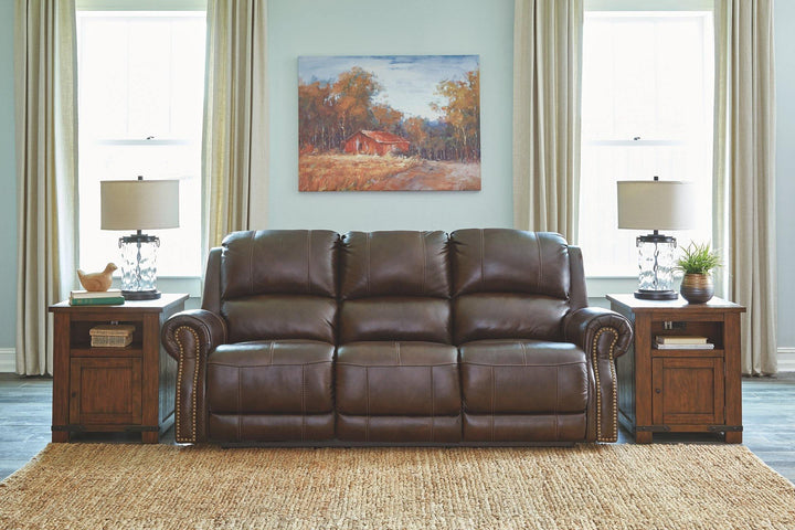 Buncrana Power Reclining Sofa U8460415 Chocolate Contemporary Motion Upholstery By AFI - sofafair.com