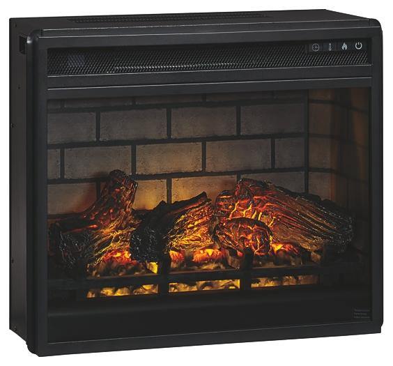 Entertainment Accessories Electric Infrared Fireplace Insert W100-101 Black Contemporary Fireplaces By AFI - sofafair.com