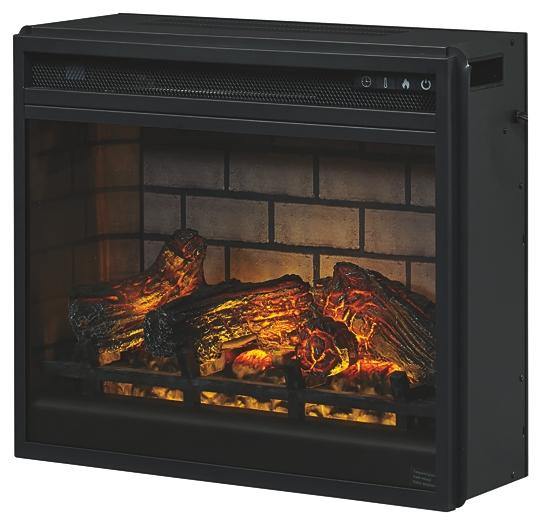 Entertainment Accessories Electric Infrared Fireplace Insert W100-101 Black Contemporary Fireplaces By AFI - sofafair.com
