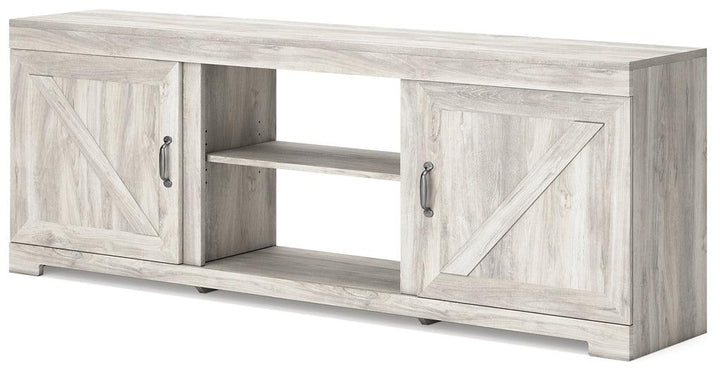 Bellaby 72 TV Stand W331-168 Whitewash Casual Console TV Stands By AFI - sofafair.com