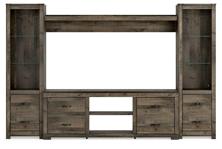 Trinell 4Piece Entertainment Center W446W13 Brown Casual Walls By AFI - sofafair.com