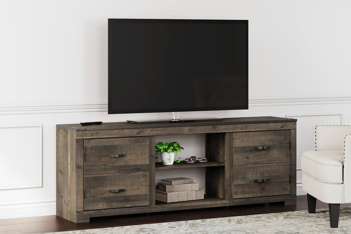 Trinell 72 TV Stand W446-168 Brown Casual Console TV Stands By AFI - sofafair.com