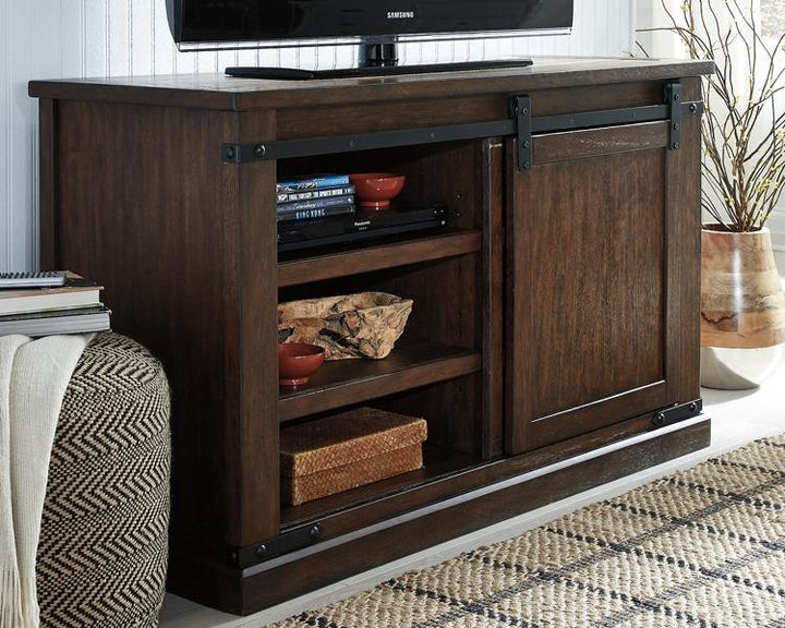 Budmore 50 TV Stand W562-28 Rustic Brown Casual Console TV Stands By AFI - sofafair.com