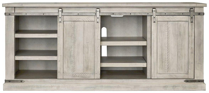 Carynhurst 70 TV Stand W755-68 Whitewash Casual Console TV Stands By AFI - sofafair.com