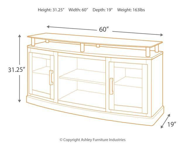 Chanceen 60 TV Stand W757-48 Dark Brown Contemporary Console TV Stands By AFI - sofafair.com