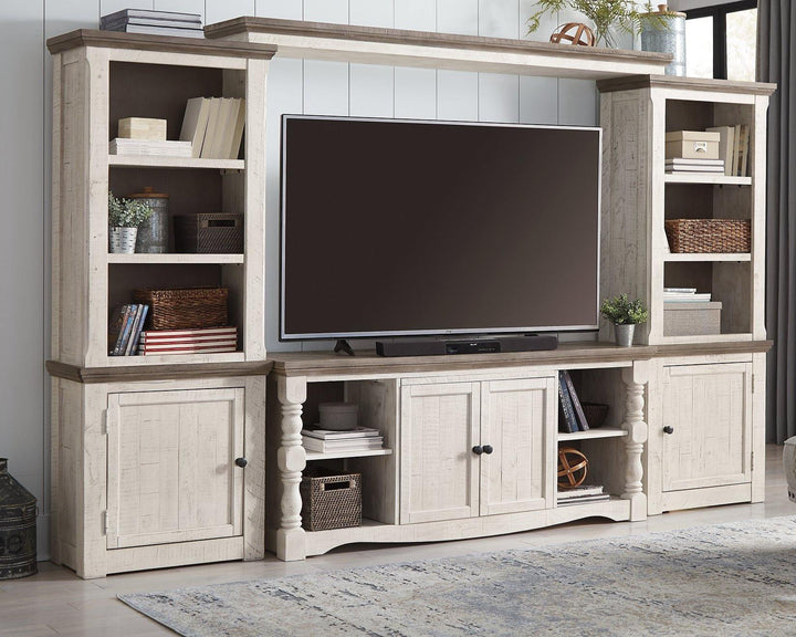 Havalance 4Piece Entertainment Center W814W1 Two-tone Casual Walls By AFI - sofafair.com