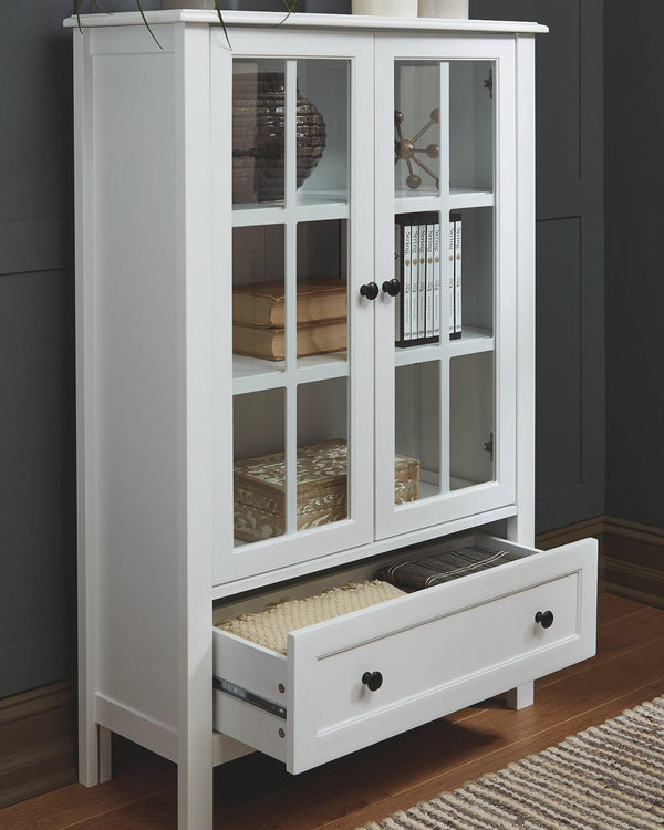 Miranda Accent Cabinet Z1611067 White Casual Multi-Room Storage By AFI - sofafair.com