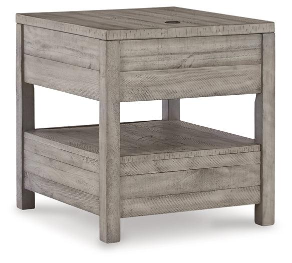 Naydell End Table T996-3 Black/Gray Contemporary Motion Occasionals By Ashley - sofafair.com