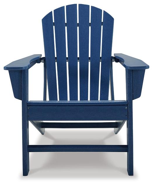 Sundown Treasure Adirondack Chair P009-898 Blue Casual Outdoor Seating By Ashley - sofafair.com