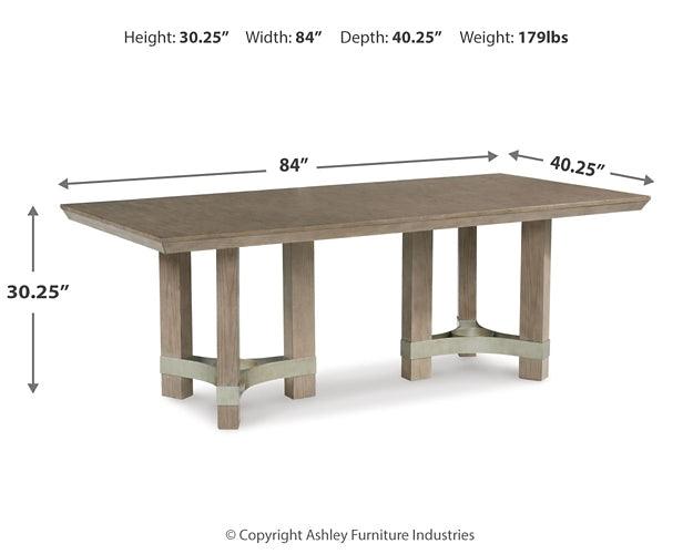 Chrestner Dining Table D983-25 Black/Gray Contemporary Formal Tables By Ashley - sofafair.com