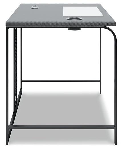 Lynxtyn 48" Home Office Desk H400-110 Black/Gray Contemporary Desks By Ashley - sofafair.com