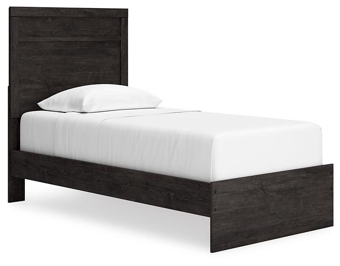 Belachime Twin Panel Bed B2589B11 Black/Gray Casual Youth Beds By Ashley - sofafair.com
