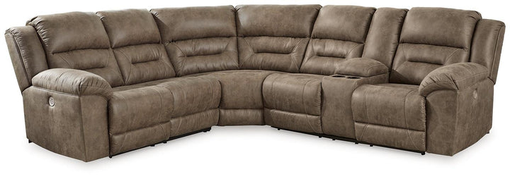 Ravenel 3-Piece Power Reclining Sectional 83106S2 Brown/Beige Contemporary Motion Sectionals By Ashley - sofafair.com