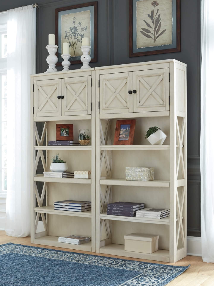 Bolanburg 75" Bookcase H647-17 White Casual Home Office Cases By Ashley - sofafair.com