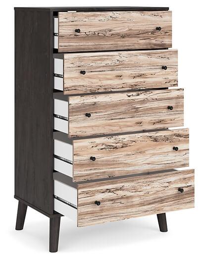 Piperton Chest of Drawers EB5514-245 Black/Gray Contemporary Youth Bed Cases By AFI - sofafair.com