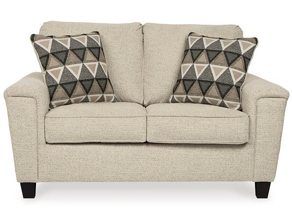 8390435 Brown/Beige Contemporary Abinger Loveseat By Ashley - sofafair.com