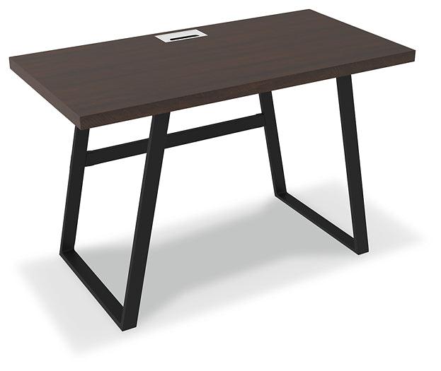 Camiburg 47" Home Office Desk H283-10 Black/Gray Casual Desks By Ashley - sofafair.com
