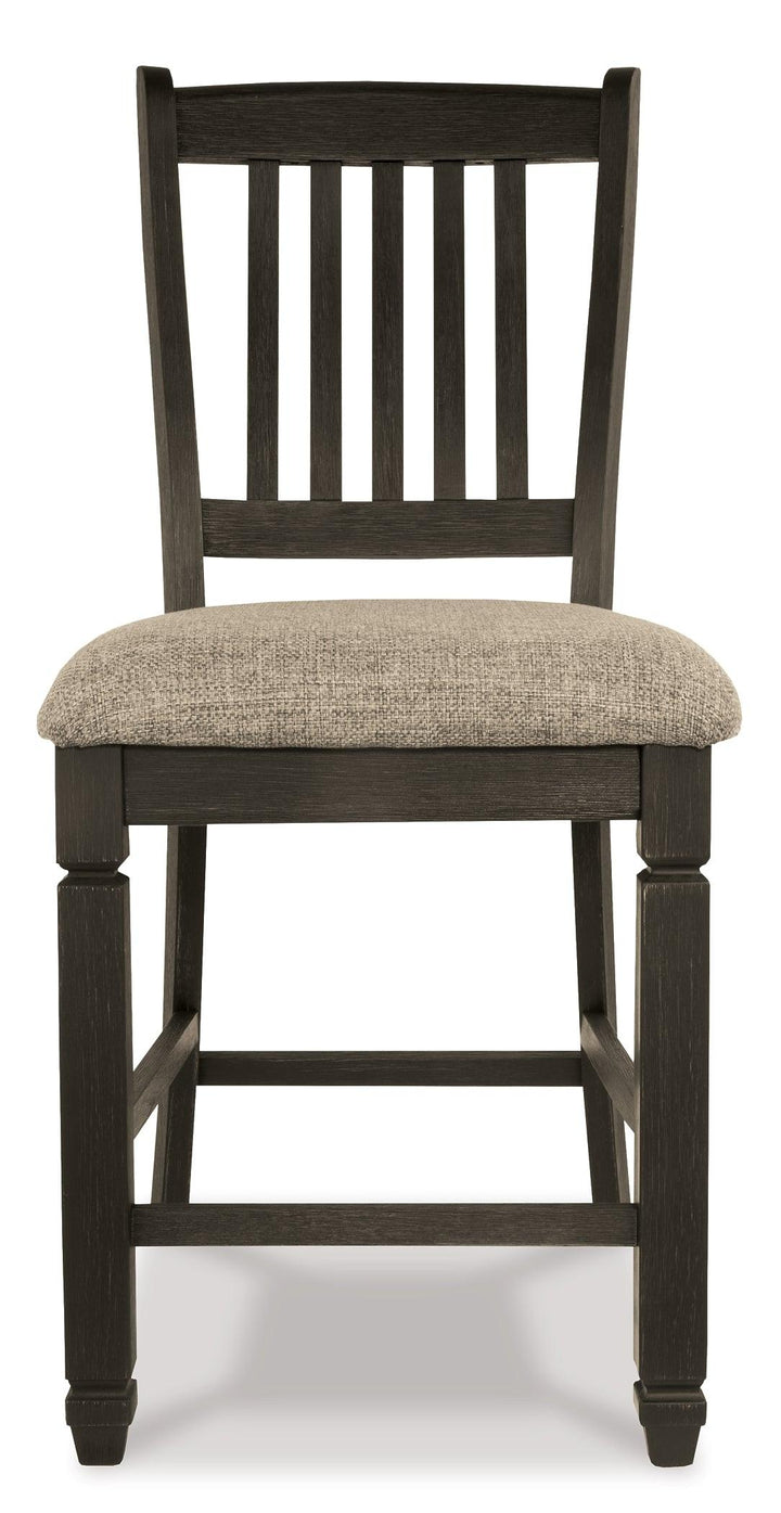 Tyler Creek Counter Height Bar Stool D736-124 Black/Gray Casual Barstool By Ashley - sofafair.com