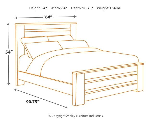 Zelen Queen Panel Bed B248B2 Black/Gray Casual Master Beds By Ashley - sofafair.com
