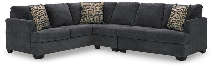 Ambrielle 3-Piece Sectional 11902S3 Black/Gray Contemporary Stationary Sectionals By AFI - sofafair.com