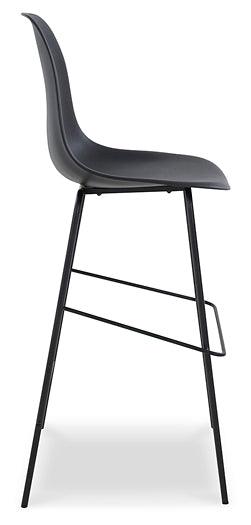 Forestead Bar Height Bar Stool D130-130 Black/Gray Contemporary Barstool By Ashley - sofafair.com