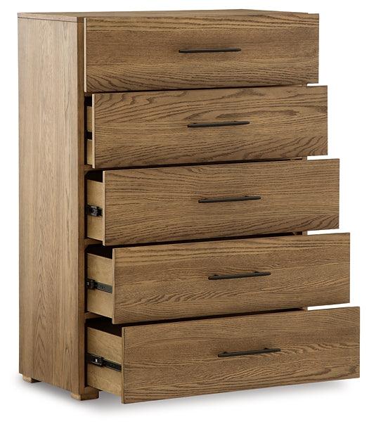 Dakmore Chest of Drawers B783-46 Brown/Beige Casual Master Bed Cases By Ashley - sofafair.com