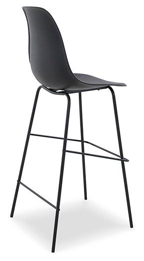 Forestead Bar Height Bar Stool D130-130 Black/Gray Contemporary Barstool By Ashley - sofafair.com