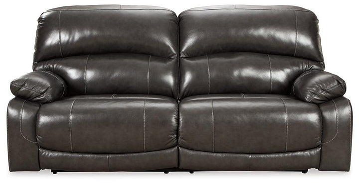 Hallstrung Power Reclining Sofa U5240347 Brown/Beige Contemporary Motion Upholstery By Ashley - sofafair.com