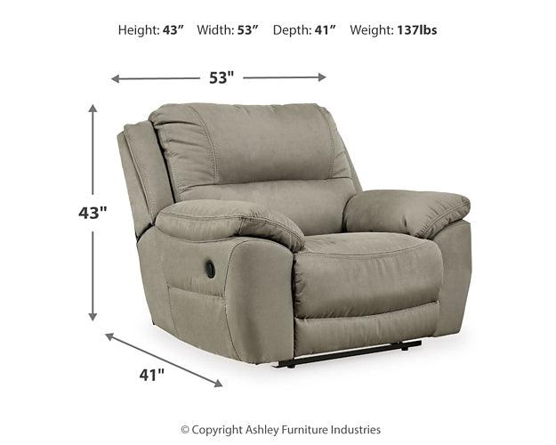 Next-Gen Gaucho Oversized Recliner 5420352 Brown/Beige Contemporary Motion Upholstery By Ashley - sofafair.com