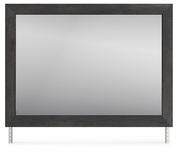 B3670-36 Black/Gray Traditional Nanforth Bedroom Mirror By Ashley - sofafair.com