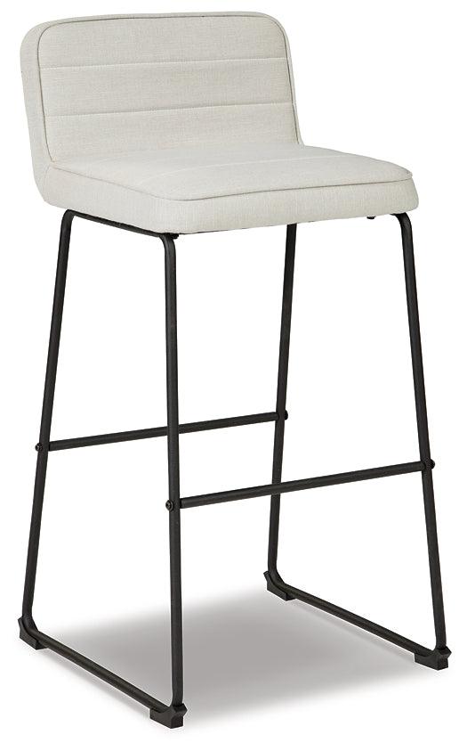 Nerison Bar Height Bar Stool (Set of 2) D225-330X2 Black/Gray Contemporary Barstool By Ashley - sofafair.com