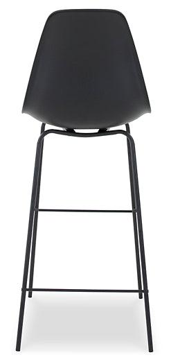 Forestead Bar Height Bar Stool D130-130 Black/Gray Contemporary Barstool By Ashley - sofafair.com