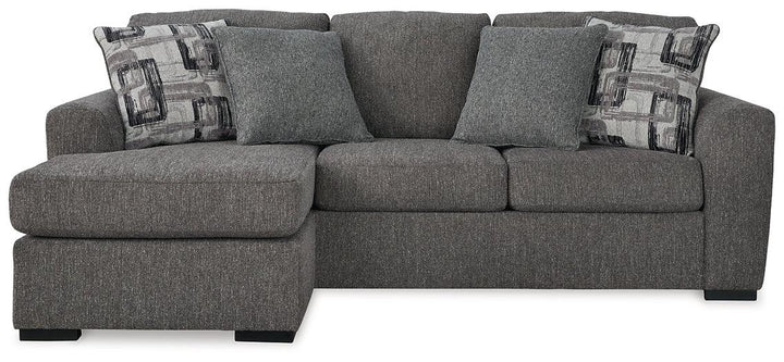 Gardiner Sofa Chaise 5240418 Black/Gray Contemporary Stationary Upholstery By Ashley - sofafair.com