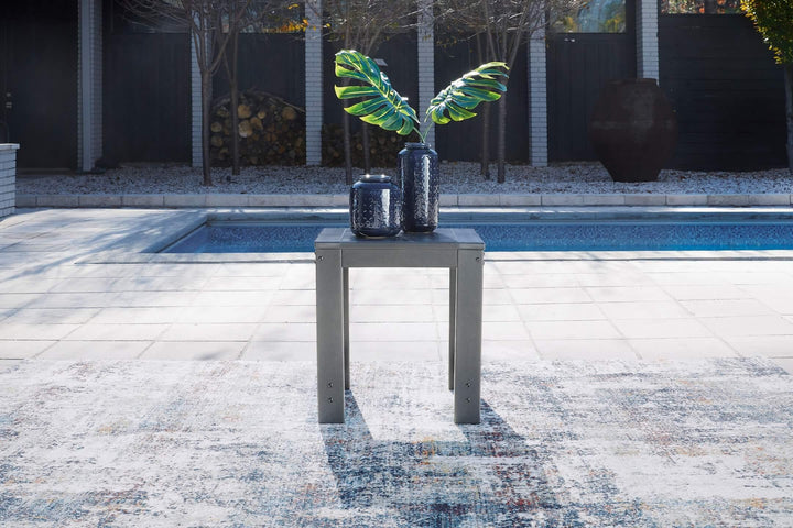 P417-702 Black/Gray Casual Amora Outdoor End Table By Ashley - sofafair.com