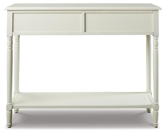 A4000178 White Casual Goverton Sofa/Console Table By Ashley - sofafair.com