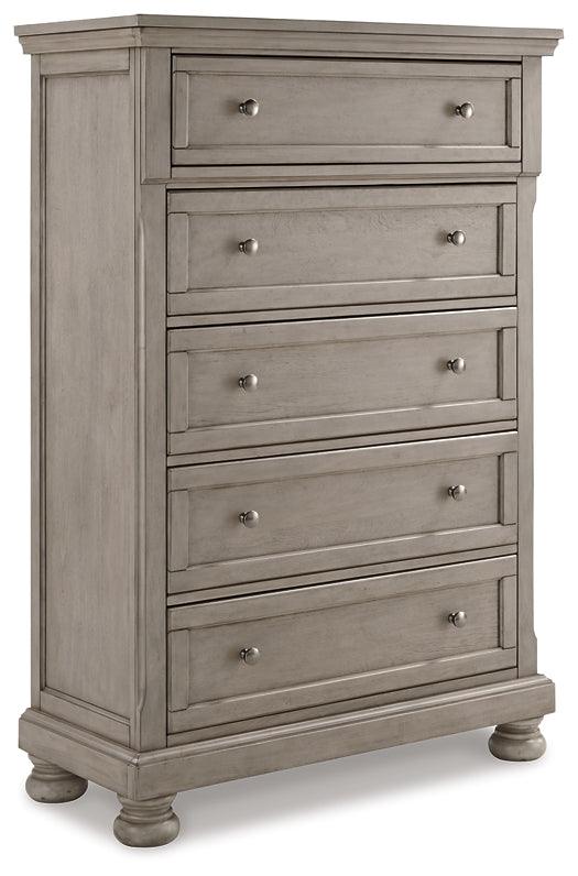 Lettner Chest of Drawers B733-46 Black/Gray Casual Master Bed Cases By Ashley - sofafair.com