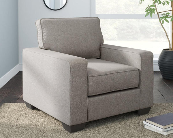 Greaves Chair 5510420 Black/Gray Contemporary Stationary Upholstery By Ashley - sofafair.com