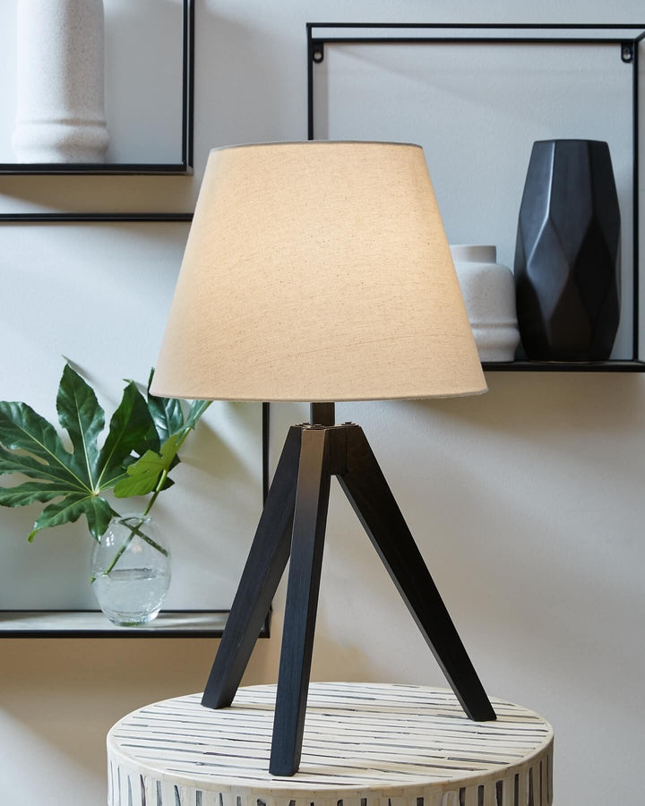 Laifland Table Lamp (Set of 2) L329074 Black/Gray Contemporary Table Lamp Pair By Ashley - sofafair.com