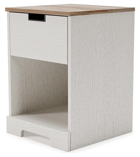 Vaibryn Nightstand EB1428-291 Brown/Beige Casual Youth Bed Cases By Ashley - sofafair.com