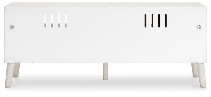 EW1024-268 White Contemporary Aprilyn 59" TV Stand By Ashley - sofafair.com