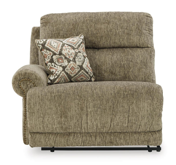 Lubec 3-Piece Reclining Loveseat with Console 85407S4 Brown/Beige Contemporary Motion Sectionals By Ashley - sofafair.com