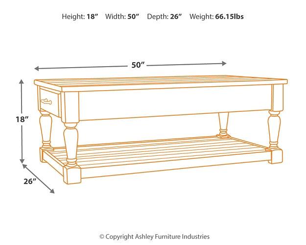 Shawnalore Coffee Table and 2 End Tables T782T1 White Casual Occasional Table Package By Ashley - sofafair.com