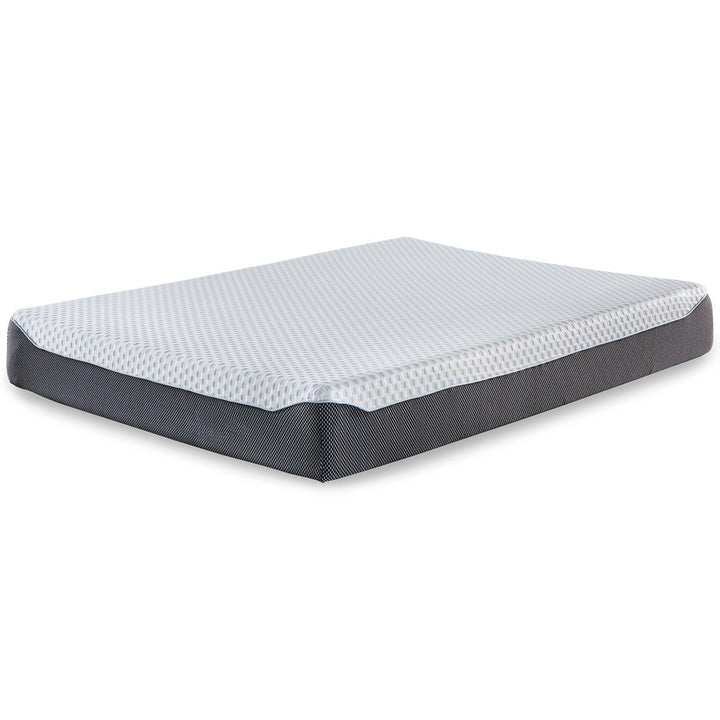 M67311 White Traditional 10 Inch Chime Elite Twin Memory Foam Mattress in a box By Ashley - sofafair.com