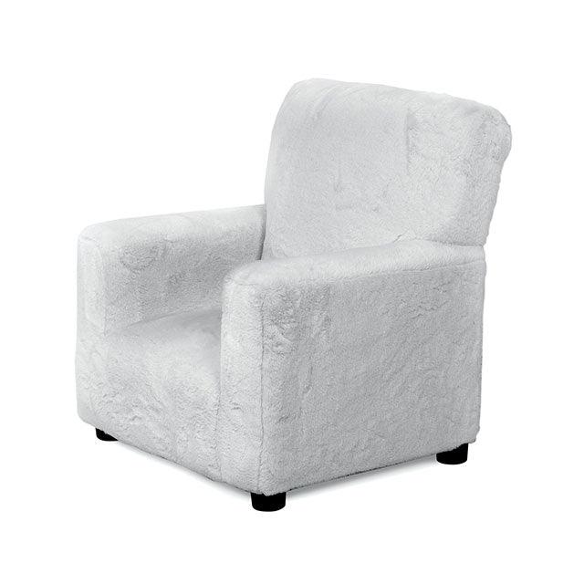 Roxy AM1111 White Transitional Kids Chair By Furniture Of America - sofafair.com